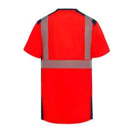 T-shirt haute visibilité BALI rouge/marine