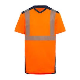 T-shirt haute visibilité BALI orange/marine