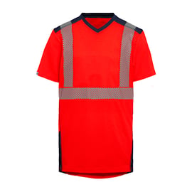 T-shirt haute visibilité BALI rouge/marine