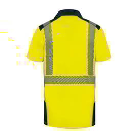 Polo haute visibilité BORNEO2 jaune/marine - M