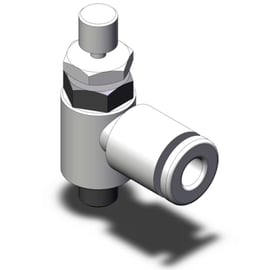 Limiteur de débit série AS2-1F - R1/8" - D=6 mm - coudé - avec joint - AS2201F-01-06S