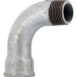 Courbe 90° mâle femelle grand rayon 001 galvanisé