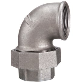 Coude union femelle joint conique 96 noir