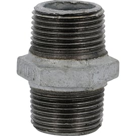 Mamelon double mâle-mâle galvanisée 280