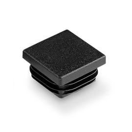 Embout rentrant à ailettes - carré - noir