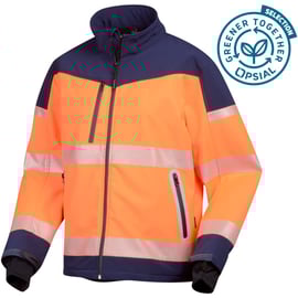 Veste softshell haute-visibilité VEGA II orange / marine