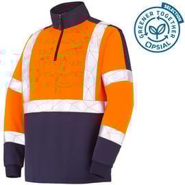 Sweat MARIUS OGT - orange et marine - classe 1