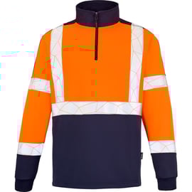 Sweat MARIUS OGT - orange et marine - classe 1