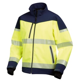 Veste softshell haute-visibilité VEGA II jaune / marine