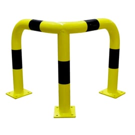 Barrière de sécurité d'angle en acier avec patine de hauteur 600mm