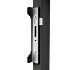 Gâche électrique plate UNILEC pour serrures à encastrer noire