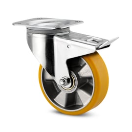 Roulette de manutention pivotante à frein fixation à platine 3477 ITP