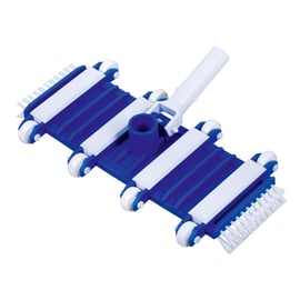 Balai flexible béton 8 roues + brosse côté