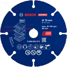 Meule à tronçonner carbure MULTI MAT EXPERT - diamètre 76 mm