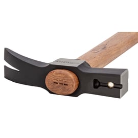 Marteau de coffreur PROFI arrache clou avec manche hickory 700 grammes