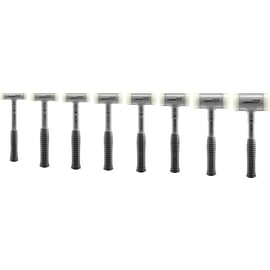 Massette SUPERCRAFT à embouts interchangeables nylon blanc sans rebond manche en acier incassable antidérapant
