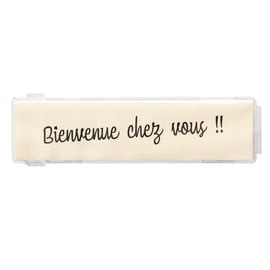 Porte nom à clipser 100 x 25 mm