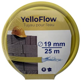 Tuyau d'arrosage PVC recyclé YelloFlow jaune - 19 mm x 25 mètres