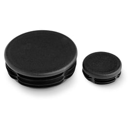 Embout rentrant à ailettes - rond - noir