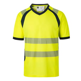 T-shirt manches courtes haute visibilité TO5 jaune/marine