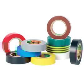 Ruban adhésif électrique 6022 - 25 mètres x 19 mm - multi-teintes - lot de 10