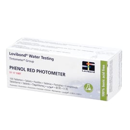 Boite de pastilles noires PHENOL RED