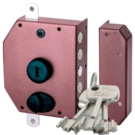 Serrure en applique 3 points verticale à fouillot PERFECTA