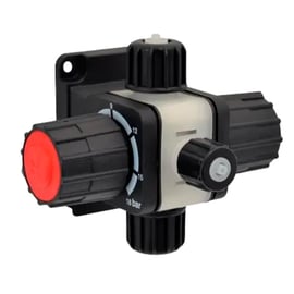 Vanne multifonction murale MFKTS + support (PVDF+FP+PTFE)