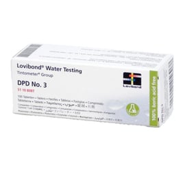 Boite de pastilles noires DPD n°3 - chlore total