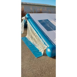 Abri de chantier gonfable pour piscine - K'UP