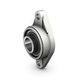 Palier complet à billes applique ovale agro-alimentaire FYTWK YTH - 25 mm