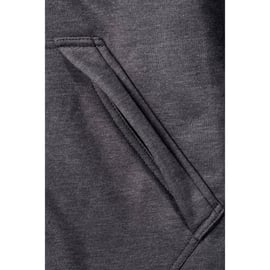 Sweat à capuche zippé 101759 gris carbone