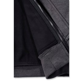 Sweat à capuche zippé 101759 gris carbone
