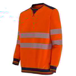 Sweat haute visibilité LUKLIGHT GRS® orange/marine