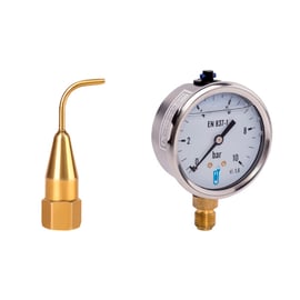 Kit sonde pitot coudé + manomètre radial 10B