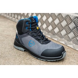 Chaussures hautes BOOSTRAM noires/bleues S3S