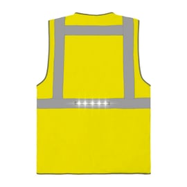 Gilet haute visibilité SAFARI LED jaune