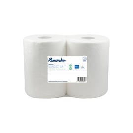Lot 2 bobines pure ouate blanche - 500 formats 24 x 24,7 cm