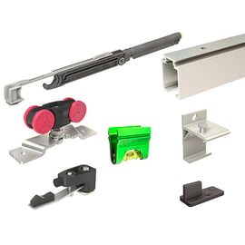Ensemble SAF Evolution pour porte coulissante de 21 à 60 kg longueur 3000 mm