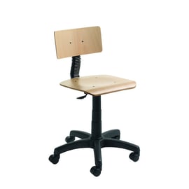 Siège d'atelier en hêtre vernis naturel RUMBA