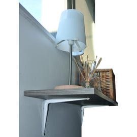 Console emboutie grise - Hauteur 125 mm - Profondeur 100 mm