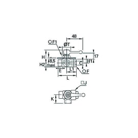 Robinet traversée de cloison série 0452