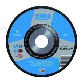 Meule à ébarber 2EN1 BASIC 27 - Ø 125 mm - Épaisseur 6 mm