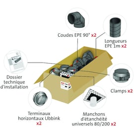 Kit chauffe-eau thermodynamique Aerfoam D160mm