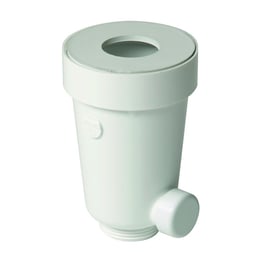 Siphon pour urinoir en PVC blanc avec joint en élastomère  Ø33/42 mm