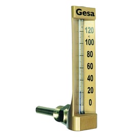 Thermomètre 34 équerre 0/120°C - 63 mm