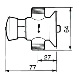 Robinet urinoir 12 sans raccord - g1/2"
