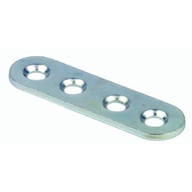 Patte d'assemblage bout rond acier zingué longueur 95 mm