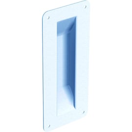 Poignée cuvette à encastrer 1290 acier zingué 200 x 90 mm