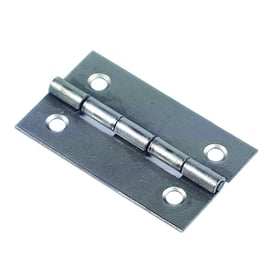 Charnière rectangulaire acier zingué à nœud roulé